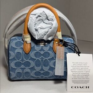 New Release Mini Rowan Crossbody Bag In Signature Denim